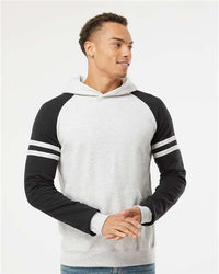 Unisex Nublend® Varsity Colorblocked Raglan Hooded Sweatshirt