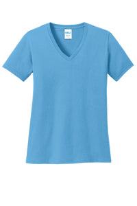 Port & Co ™ Women's Core Cotton V-Neck Tee. LPC54V