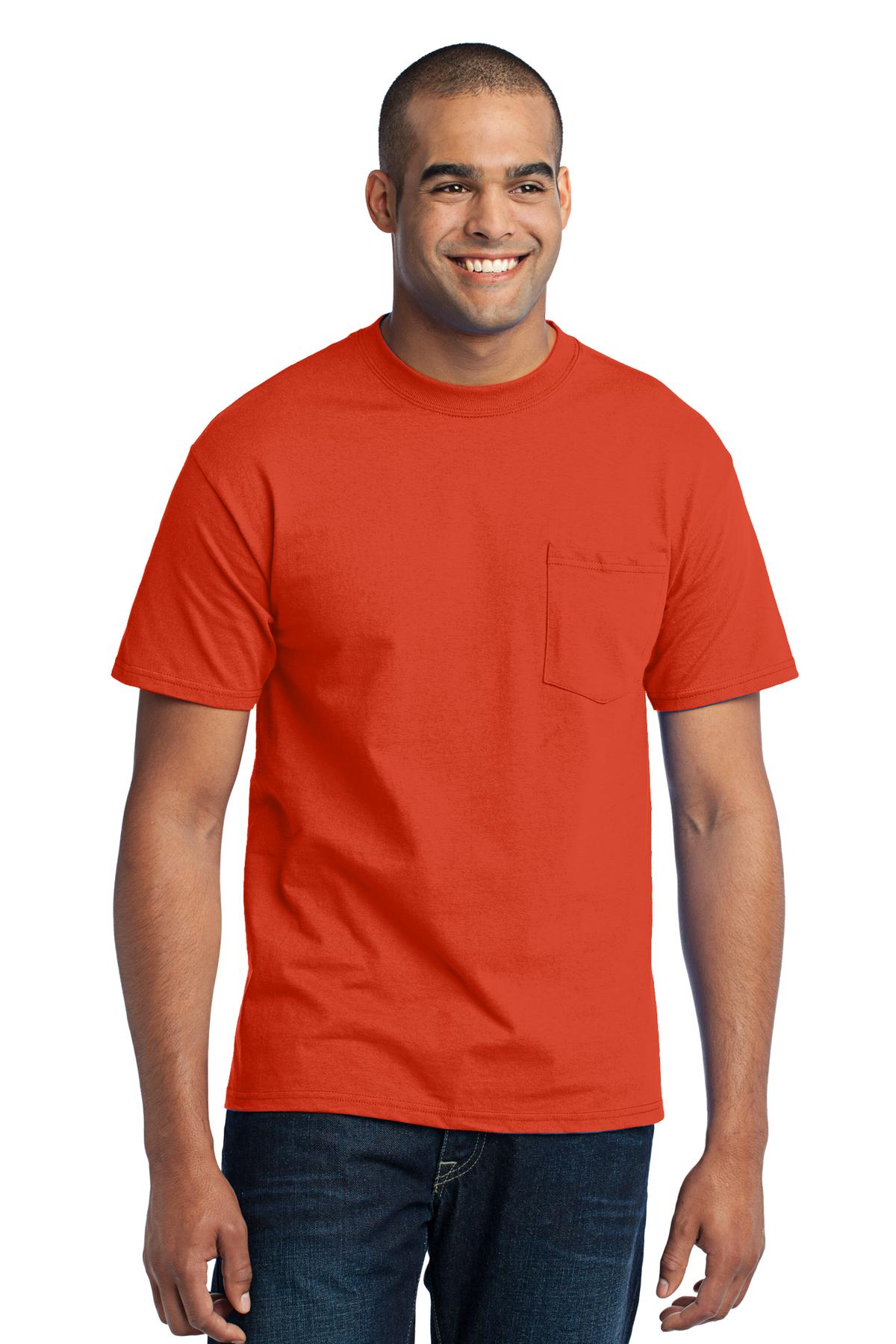 Port & Co ™ Core Blend Pocket Tee. PC55P