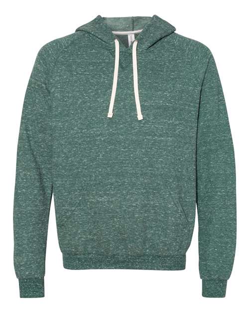 Snow Heather French Terry Raglan Hooded Sweatshirt