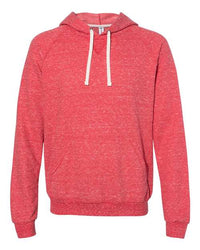 Snow Heather French Terry Raglan Hooded Sweatshirt