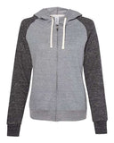 Women's Snow Heather French Terry Full-Zip Hooded Sweatshirt