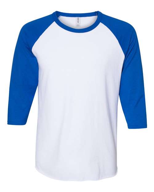 Premium Blend Ringspun Three-Quarter Sleeve Raglan Baseball T-Shirt