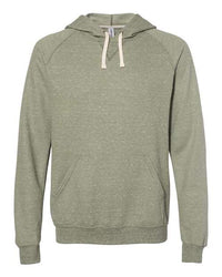 Snow Heather French Terry Raglan Hooded Sweatshirt