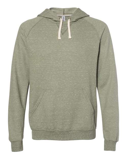 Snow Heather French Terry Raglan Hooded Sweatshirt