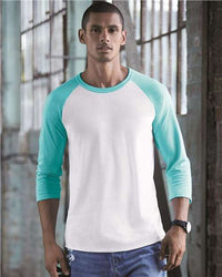 Premium Blend Ringspun Three-Quarter Sleeve Raglan Baseball T-Shirt