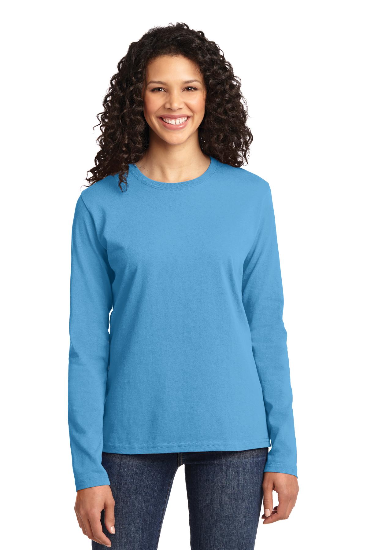 Port & Company ®  Women's Long Sleeve Core Cotton Tee. LPC54LS
