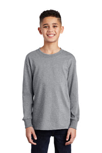 Port & Company ®  Youth Long Sleeve Core Cotton Tee. PC54YLS