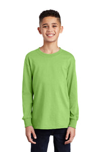 Port & Company ®  Youth Long Sleeve Core Cotton Tee. PC54YLS