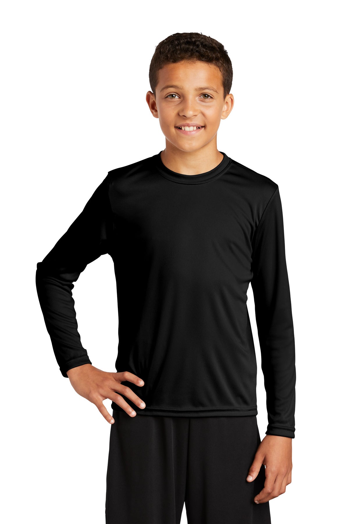Sport-Tek ®  Youth Long Sleeve PosiCharge ®  Competitor™ Tee. YST350LS