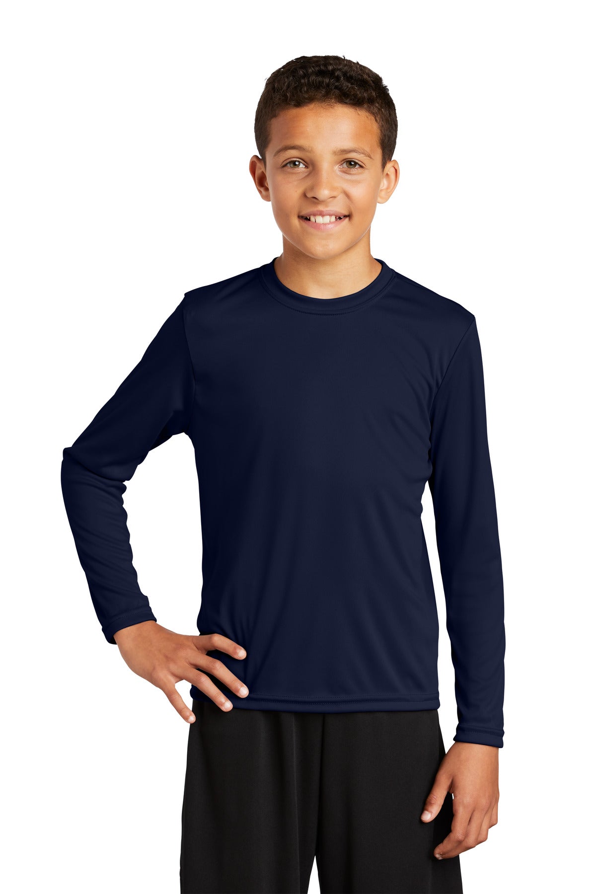 Sport-Tek ®  Youth Long Sleeve PosiCharge ®  Competitor™ Tee. YST350LS